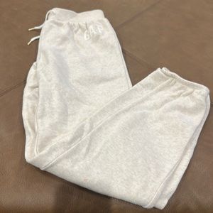 Girls beige sweatpants joggers from GAP